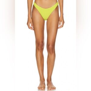 New Good American Always Fits Hi Cut Green Bikini Bottom Size Large
